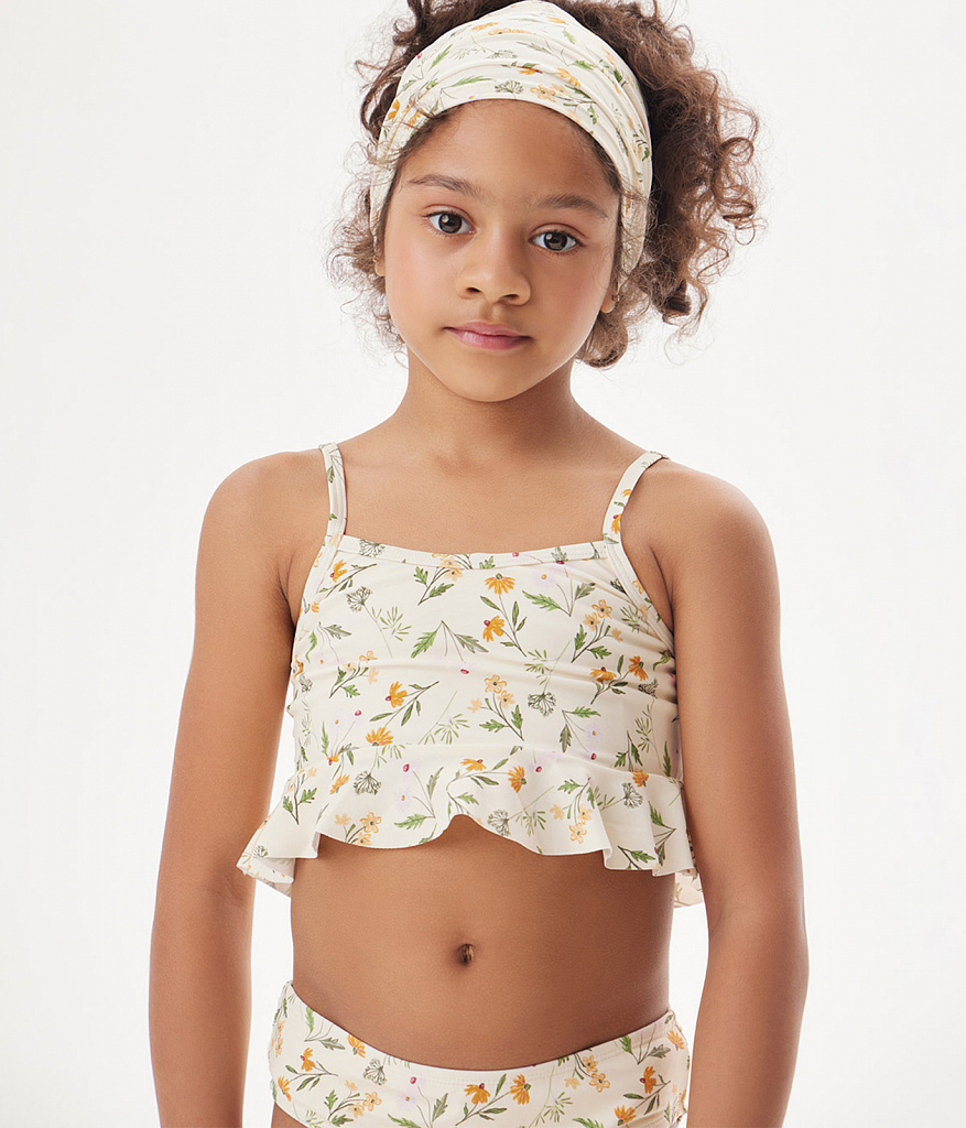 GIRLS Tankini/ Костюм купальный детский/SS24TKG105 молочный