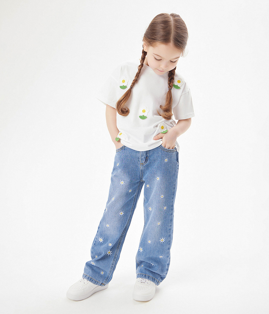GIRLS Jeans/ Брюки детские/SS24TKG091 деним