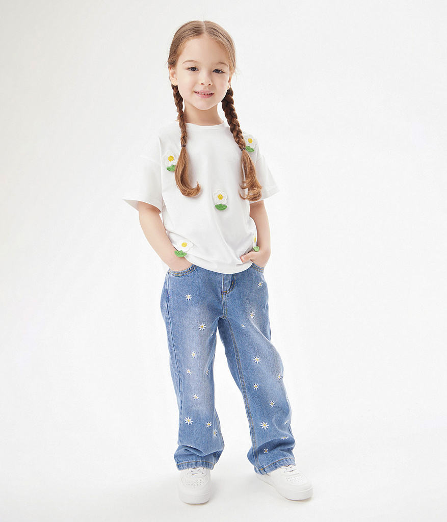 GIRLS Jeans/ Брюки детские/SS24TKG091 деним