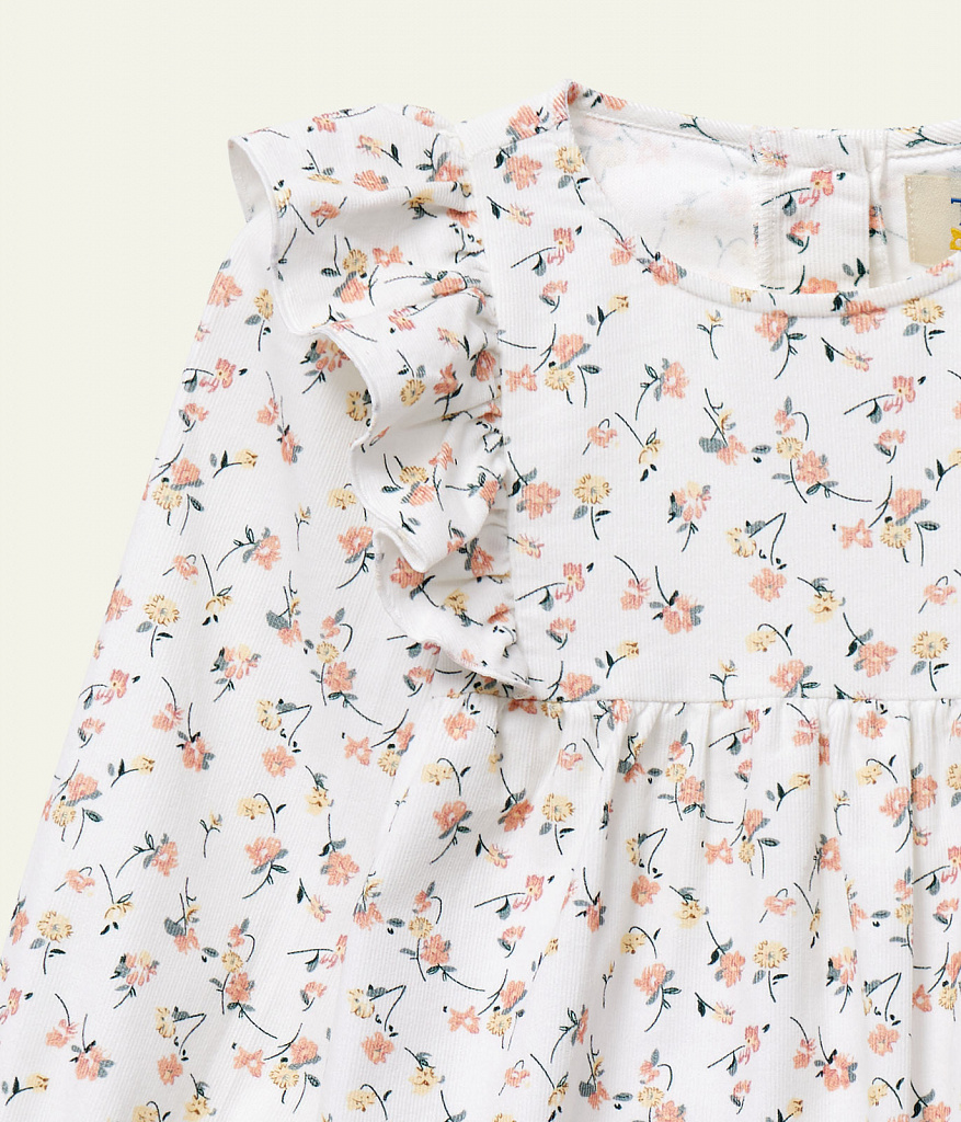 GIRLS baby cord dress/ Платье детское/AW23TKG032 молочный