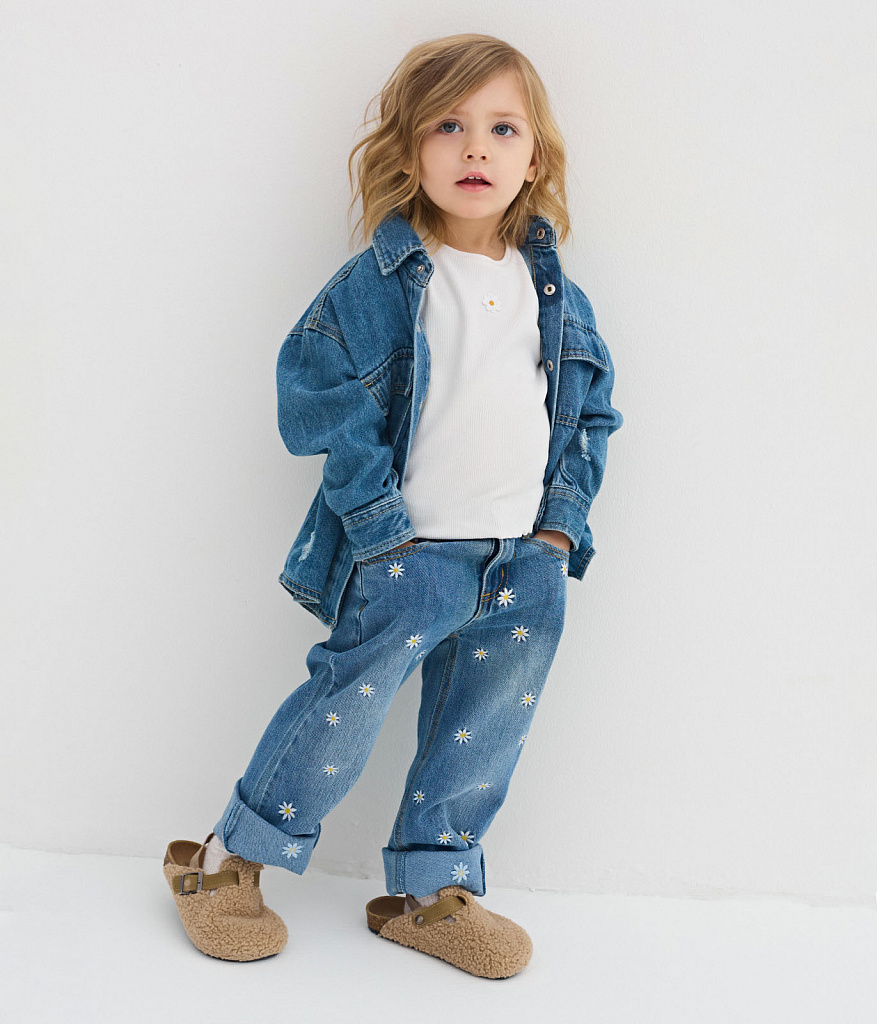 GIRLS Jeans/ Брюки детские/SS24TKG091 деним
